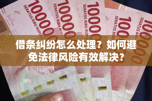北京借条纠纷怎么处理？如何避免法律风险有效解决？