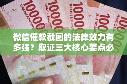 北京微信催款截图的法律效力有多强？取证三大核心要点必须知道！