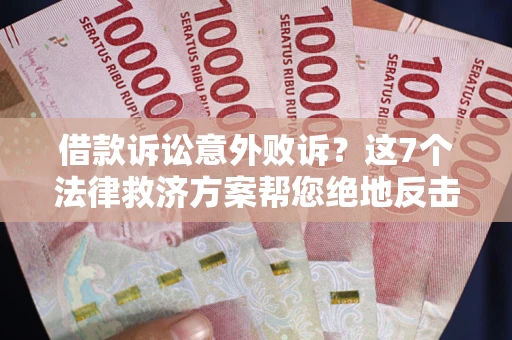 北京借款诉讼意外败诉？这7个法律救济方案帮您绝地反击！