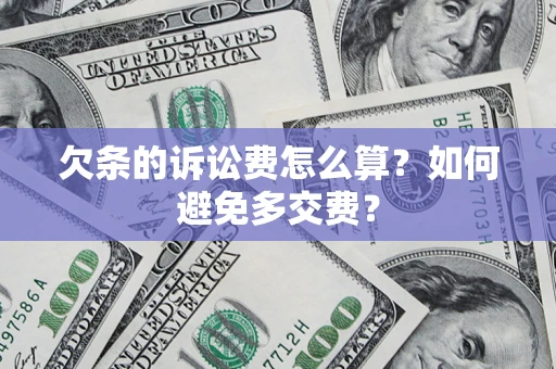 北京欠条的诉讼费怎么算？如何避免多交费？
