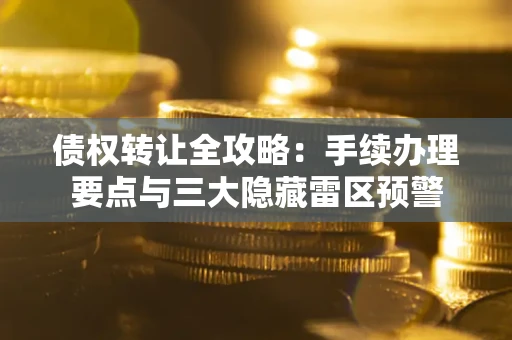 北京债权转让全攻略：手续办理要点与三大隐藏雷区预警