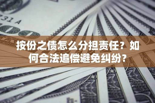 北京按份之债怎么分担责任？如何合法追偿避免纠纷？